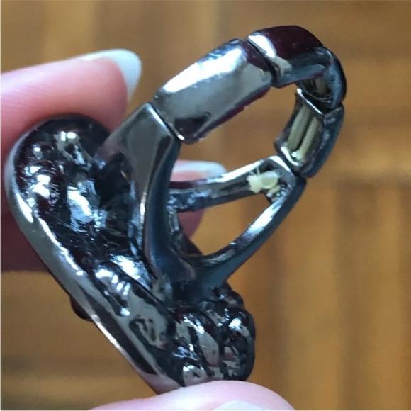 Gemstone Oval Stretch Statement Ring - Picture 10 of 10